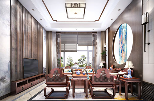 極簡中式風格的輕奢小資家居設(shè)計效果圖
