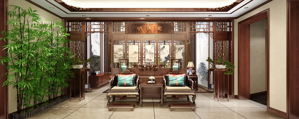 500平獨(dú)棟新中式風(fēng)格高端別墅裝修效果圖