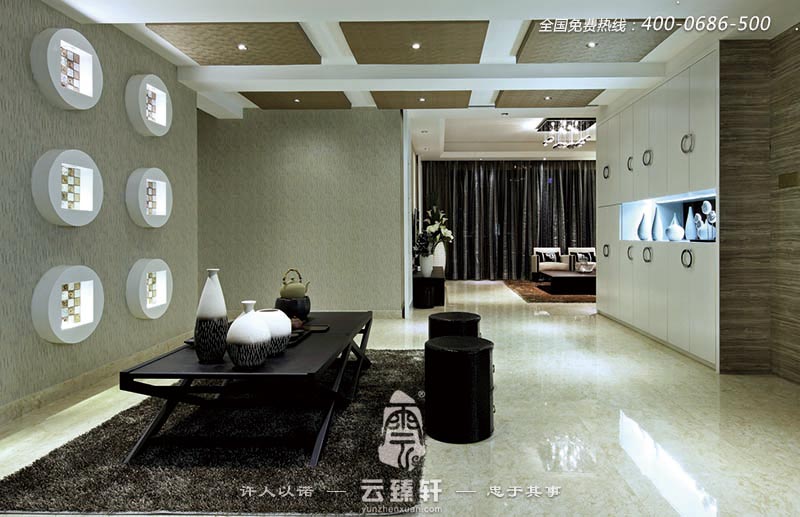 茶室客廳新中式氣派優(yōu)雅風(fēng)格裝修