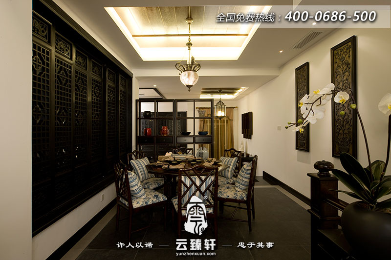 中式餐廳的裝修效果