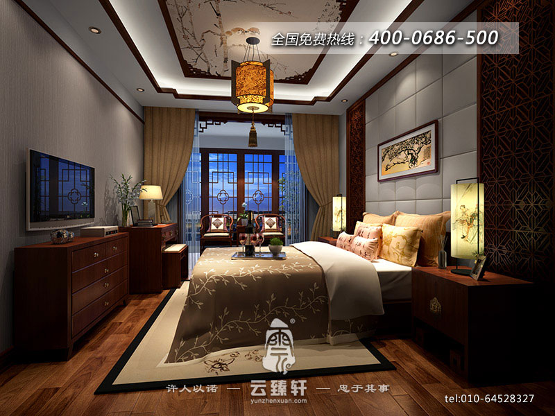 中式臥室裝修效果圖