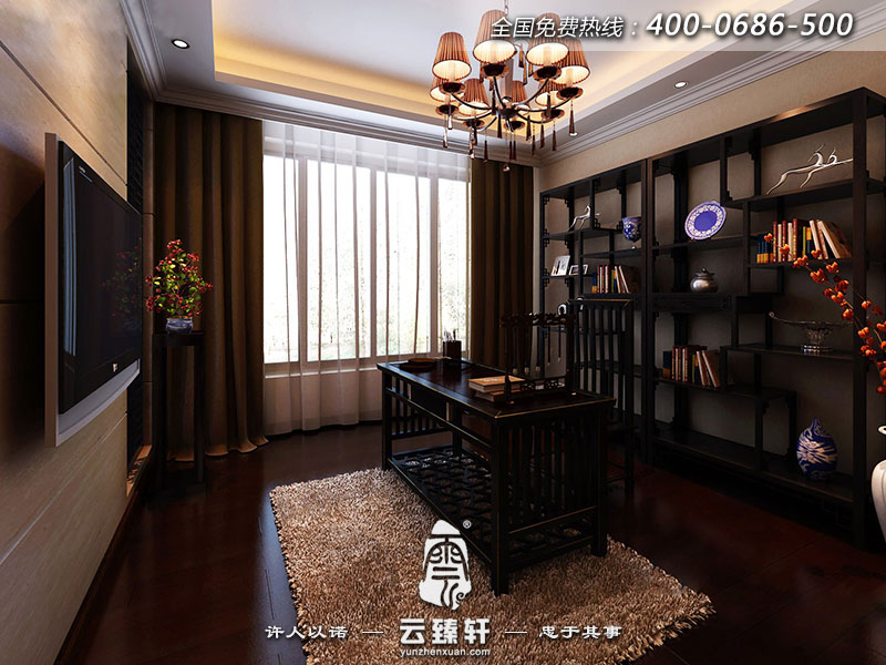 新中式風格書房裝修效果圖