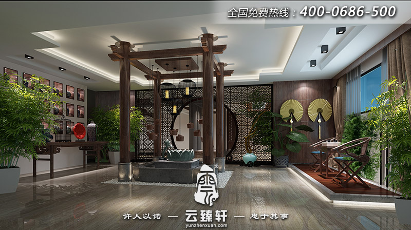 茶樓觀景區裝修圖片