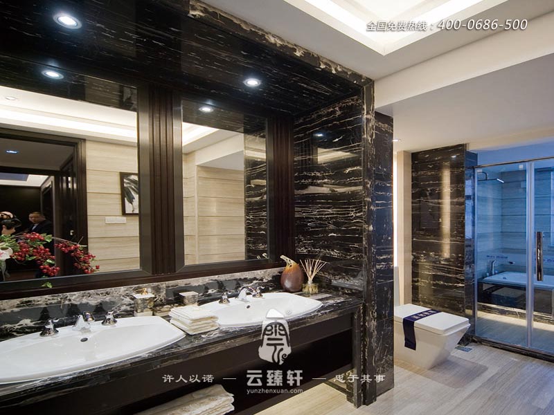 衛生間門對客廳風水效果圖