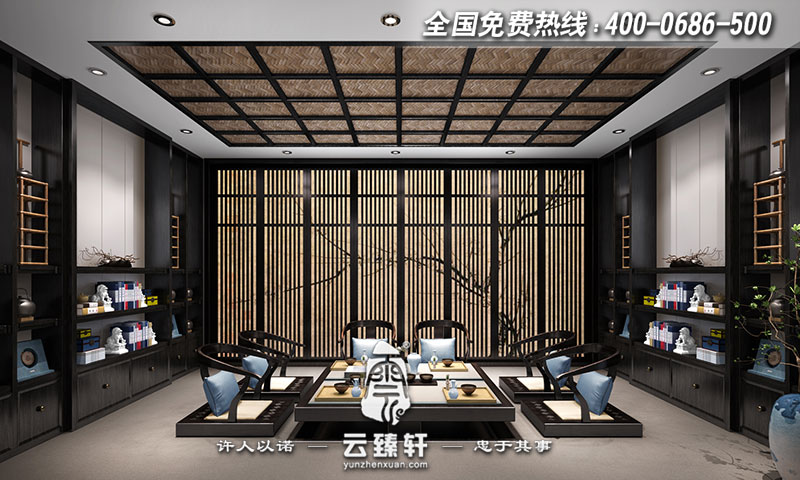 榻榻米式茶室設(shè)計(jì)效果圖