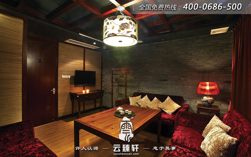 中式風(fēng)格茶樓簡(jiǎn)單裝修效果圖