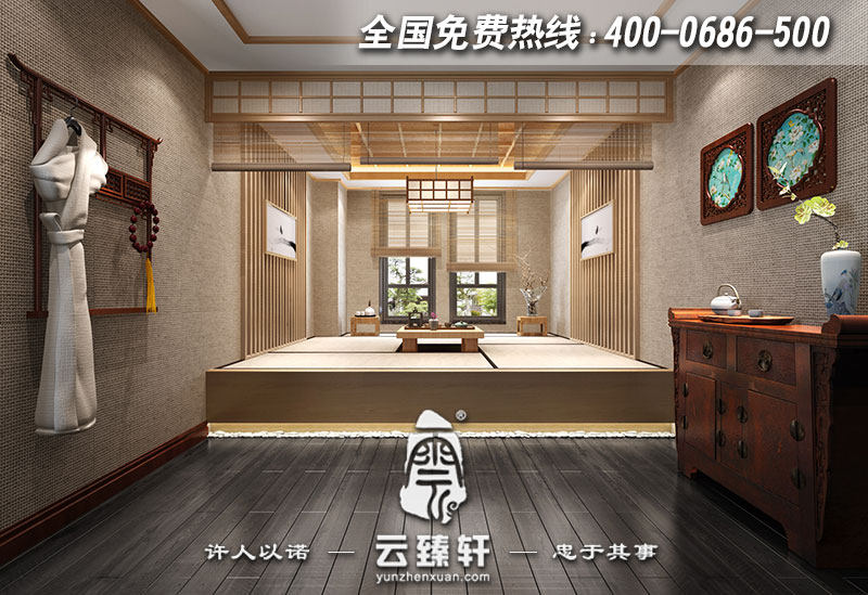 別墅二層榻榻米空間設(shè)計(jì)效果圖