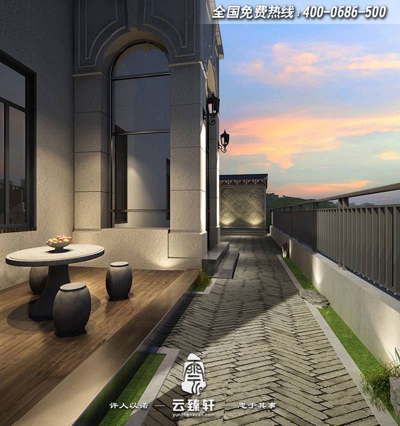 唐山別墅庭院設(shè)計(jì)效果圖