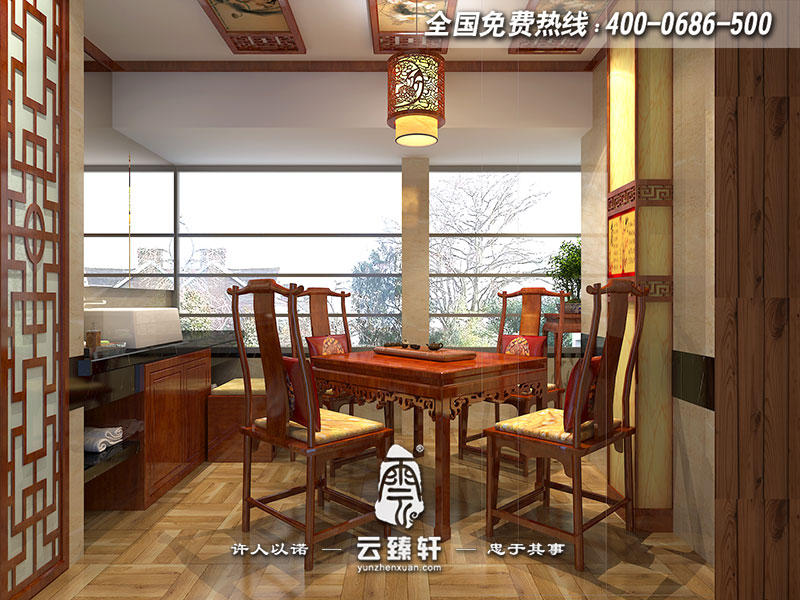 中式家裝茶室設計效果圖